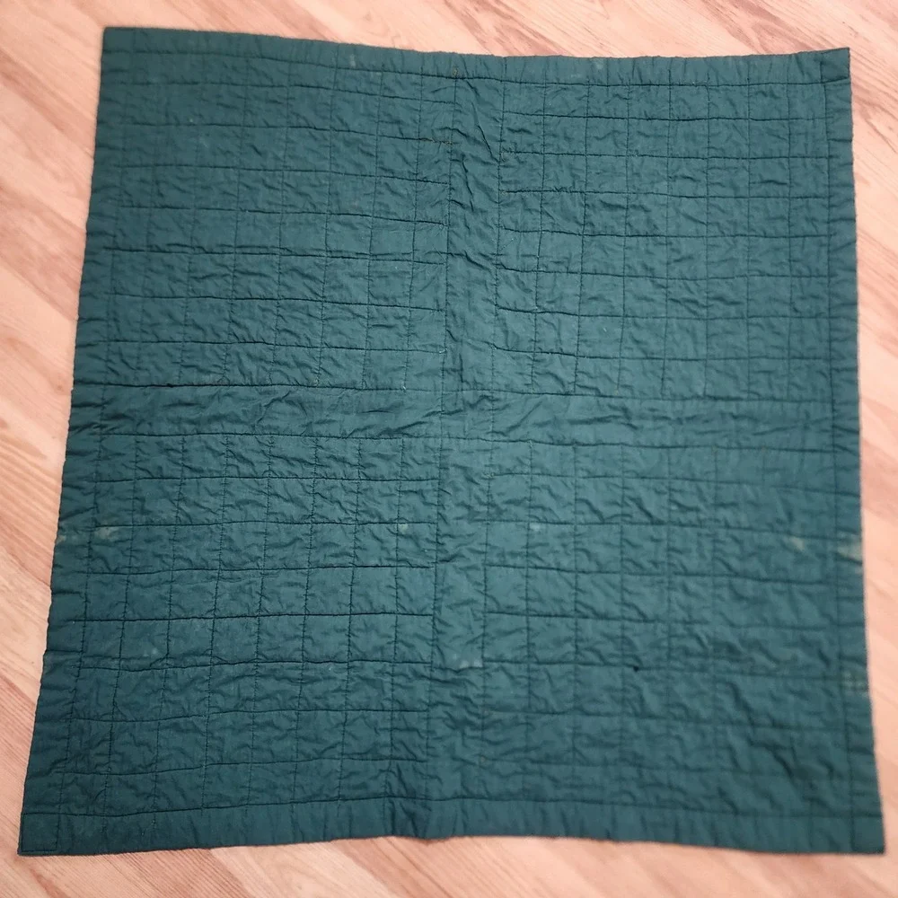 Handmade Minecraft Style Pixel Art Patchwork Quilt Creeper Skeleton 33.5x33.5